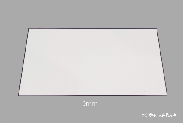 蜂窝大板·洛可可白（板框异色·黑色窄边）9mm